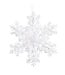 Flocon blanc enneigé | Décoration hivernale