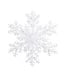 Flocon blanc enneigé | Décoration hivernale