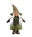 Gnome fille vert debout