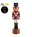 Soldat ourson rouge illuminé | Personnage de Noël