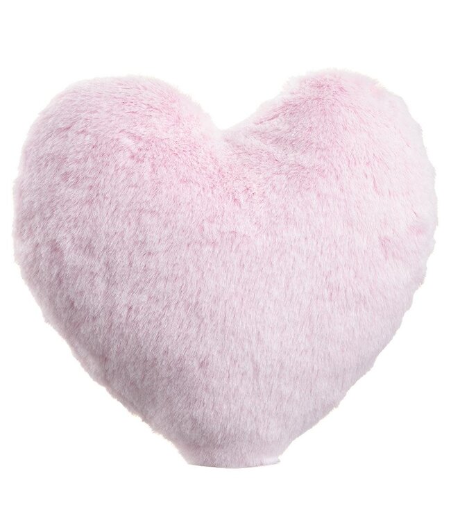 Coeur rose en fourrure : Douceur