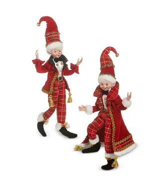 Lutin carreauté rouge (2 ass.)