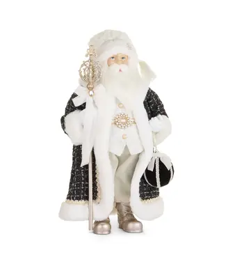 Père Noël manteau et boule noir