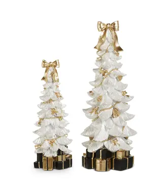 Sapin blanc boucles or