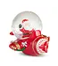 Boule de neige Père Noël en avion