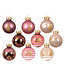 Ensemble de 9 mini boules de Noël rose | Décor festif & raffiné