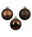 Tube de 10 boules de Noël espresso mixte | Décor raffiné du temps des Fêtes