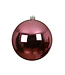 Boule plastique rose lustré
