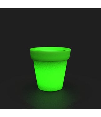 Vase Tera lux vert pomme lumineux 24 po