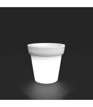 Vase Tera lux blanc lumineux 20 po