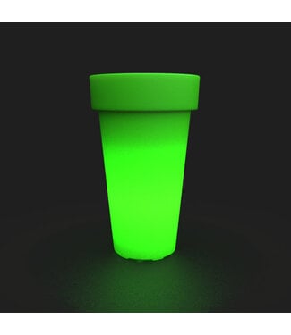 Vase Tera lux vert pomme lumineux 33 po