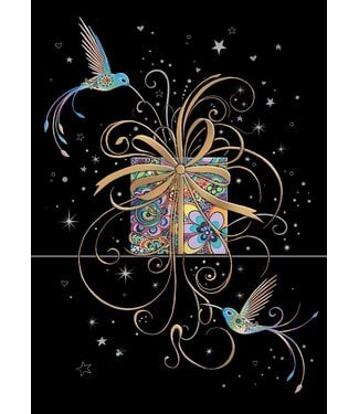 Carte - Cadeau et oiseaux