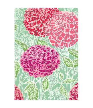 Carte - Dahlias rose