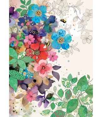 Carte - Fleurs et abeilles