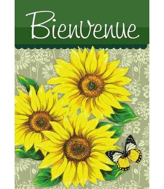Drapeau - Tournesols "Bienvenue"