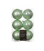 Boules de Noël menthe brillantes et mates | Décoration des Fêtes