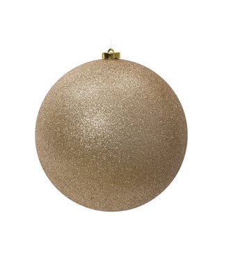 Boule de Noël dorée scintillante