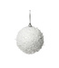 Boule de mousse blanche enneigée