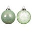 Boule de Noël menthe perlée