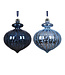 Boule plastique bleue tacheté