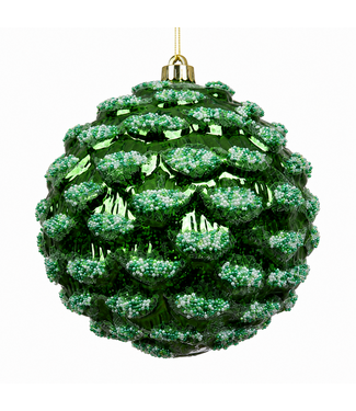 Boule de Noël en plastique sapin vert