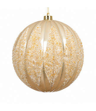 Boule de Noël en plastique effet perle brillante