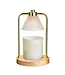 Ensemble cadeau lampe or et chandelle