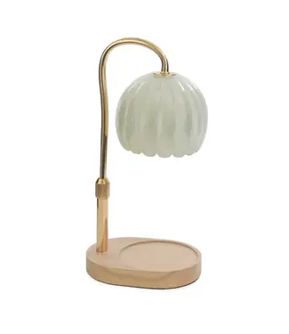 Lampe brûleur de fragrance fleur blanche