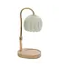 Lampe brûleur de fragrance fleur blanche