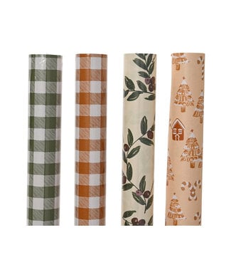 Papier d'emballage à motifs festifs