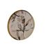 Plateau imprimé branches et feuilles ivoire | Décoration de table