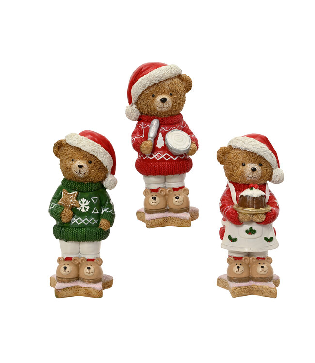 Ourson pâtissier de Noël |  Décoration des Fêtes