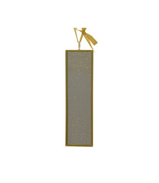 Ornement miroir rectangle or