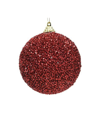 Boule de Noël à billes rouges