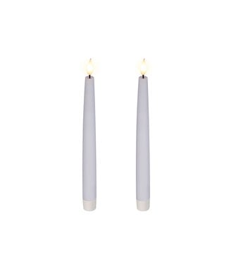Ensemble de 2 chandelles LED blanche 9,5 po