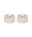 Ensemble de 2 lampions LED blanc 2,5 po