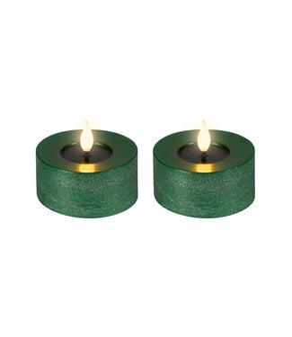 Ensemble de 2 lampions LED vert 2,5 po