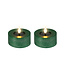 Ensemble de 2 lampions LED vert 2,5 po