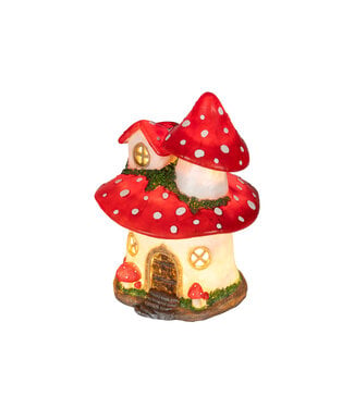 Maison champignon  illuminée