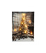 Cadre LED de Noël sapin et foyer