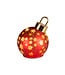 Boule de Noël rouge rotative LED
