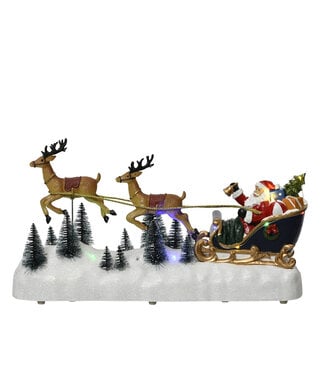 Père Noël dans son traîneau