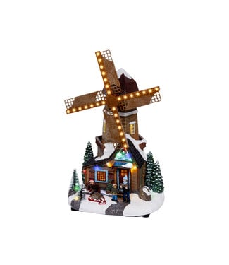 Moulin à vent lumineux LED