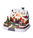 Maison lumineuse blanc chaud | Scène & village de Noël