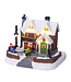 Maison lumineuse blanc chaud | Scène & village de Noël