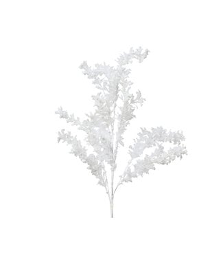 Tige décorative enneigée blanche de Noël