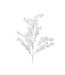 Tige décorative enneigée blanche de Noël