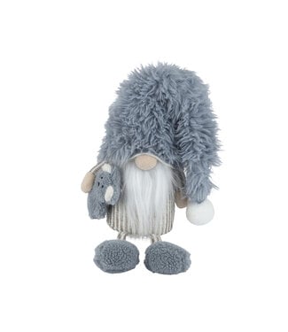 Gnome debout en pyjama bleu
