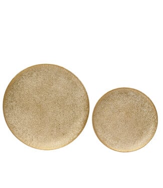 Assiette décorative or antique