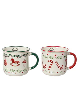 Tasse de Noël cannes de bonbon ou ornements